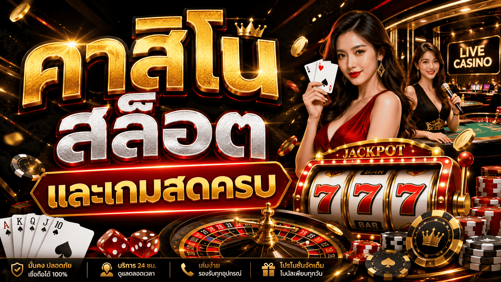 คาสิโน สล็อต และเกมสดครบ